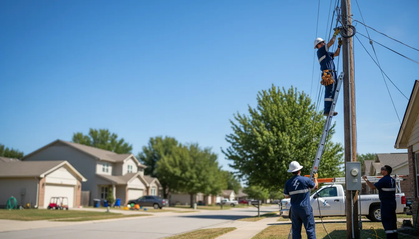 Residential electrician providing installation services in Okolona, MS